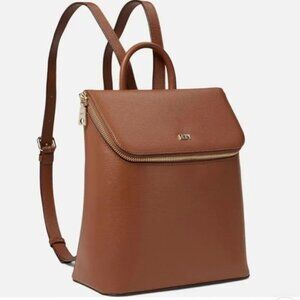 DKNY Bryant Top Zip Backpack in Caramel